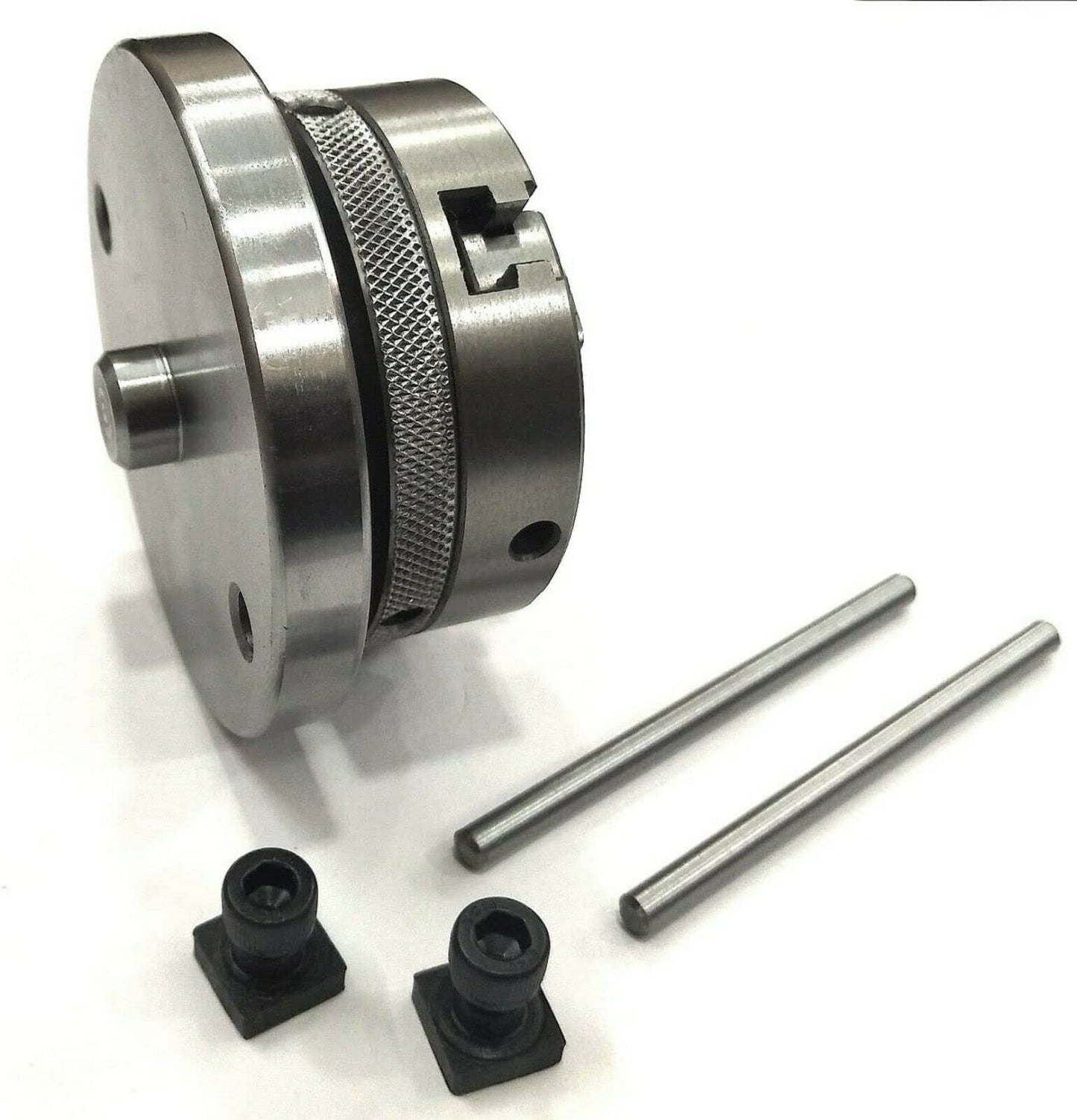 Buyohlic 4"/ 100 mm Regular Rotary Milling Table With Small Chucks with 65 mm 3 Jaws Self Centering Chuck