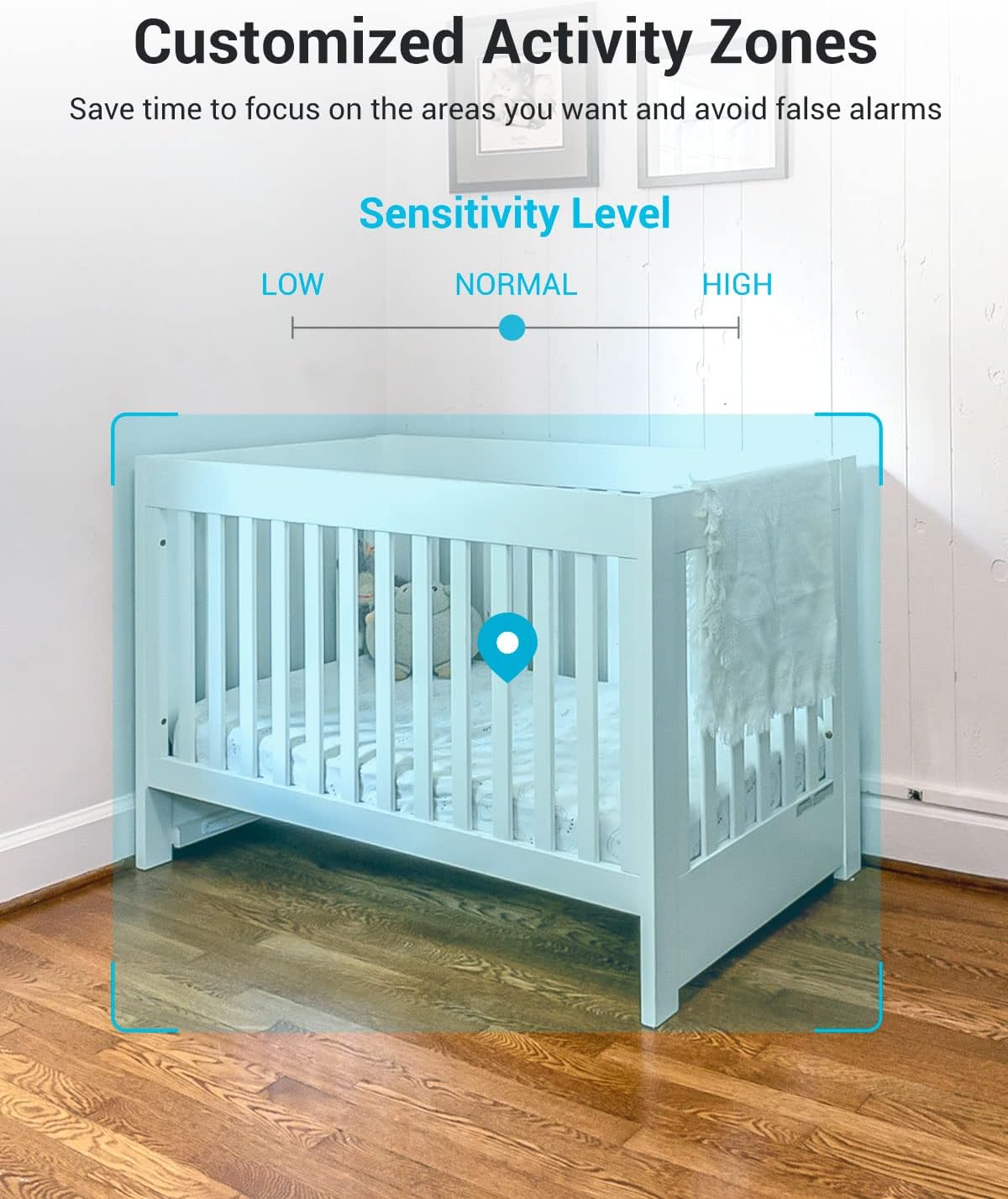 blurams 2K, 360-degree (White-2Pack) Security Camera Baby Monitor Dog Camera for Home Security