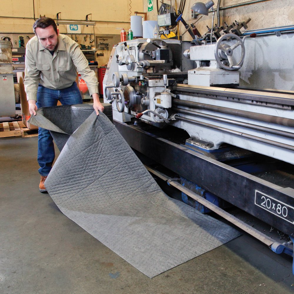PIG Absorbent Mat Roll | 30" W x 150' L | Lightweight Mat Roll | Absorbs up to 20.1 Gallons per Roll | MAT137