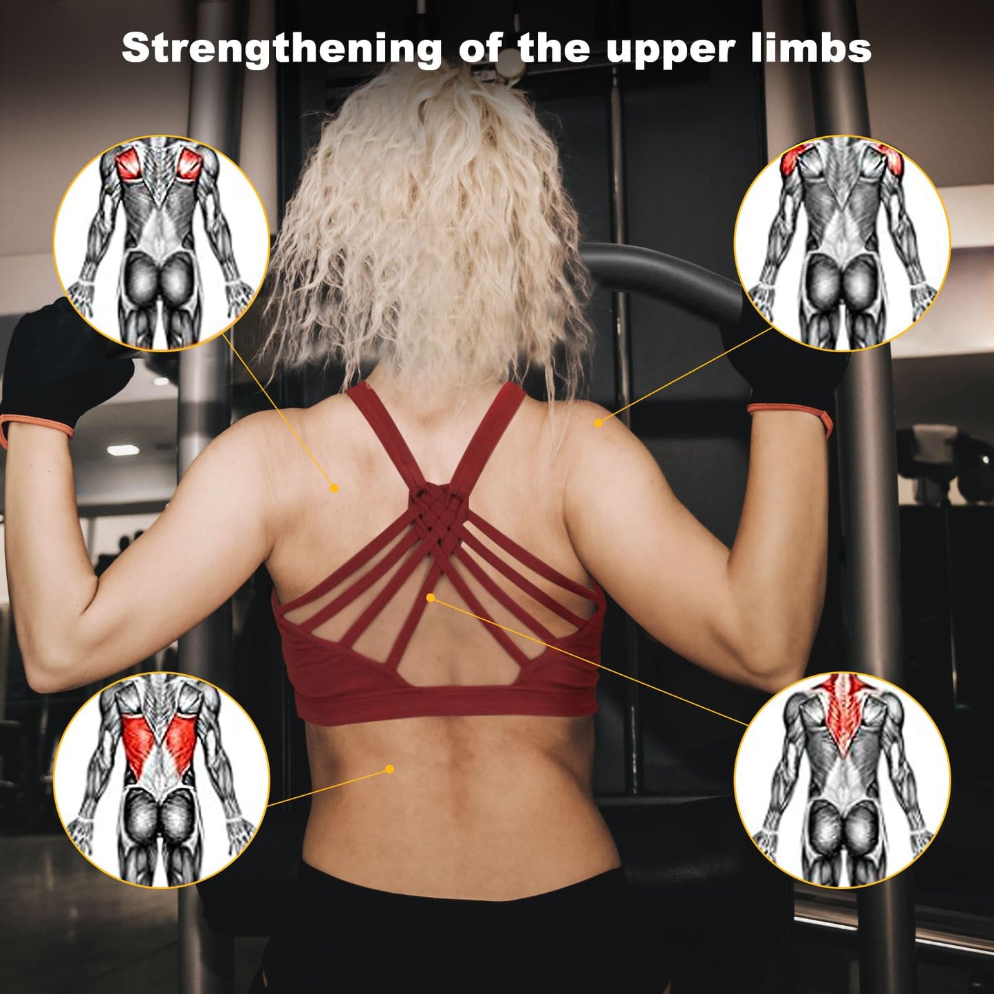 LAT Pull Down Bar Attachment：LAT Pulldown Tricep Bar for Strength Training Home Gym Cable Machine - Curl & Triceps Press Down Handle with EVA Sponge Non-Slip Grip for Pulley System