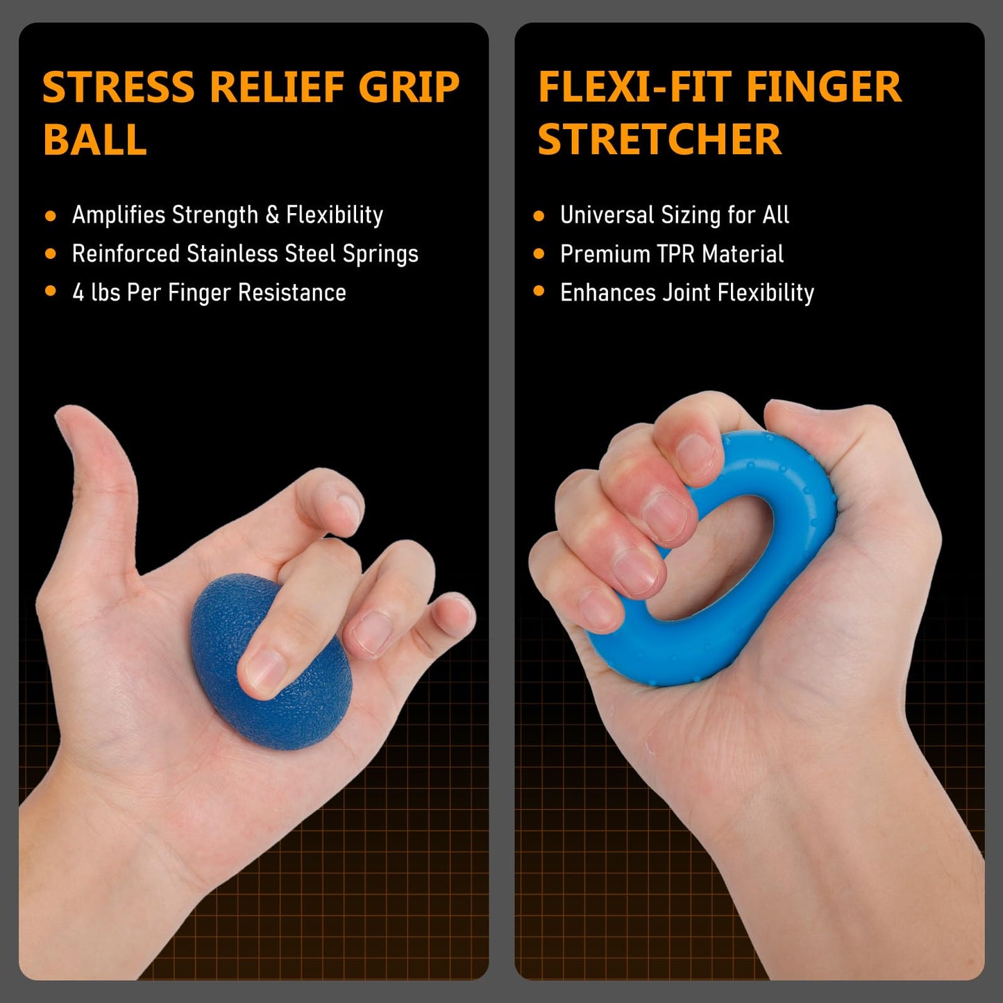 JKSHMYT Grip Strength Trainer Kits (5 Pack), Adjustable Resistance Forearm Strengthener, Hand Gripper Strengthener for Muscle Building