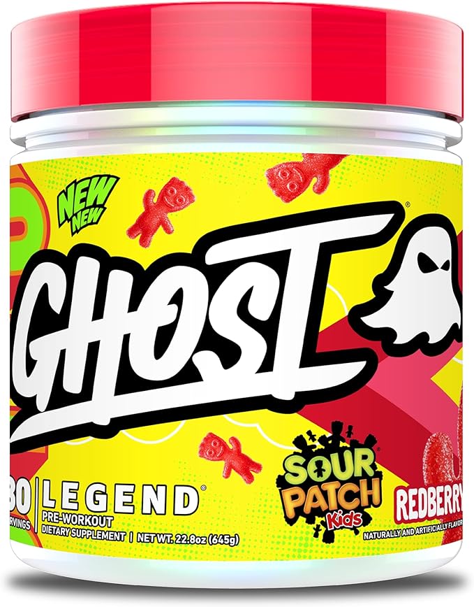 GHOST Legend Pre-Workout Powder, SPK Redberry - 30 Servings ??Pre-Workout for Men & Women with Choline, L-Citrulline, & Beta Alanine for Energy & Focus