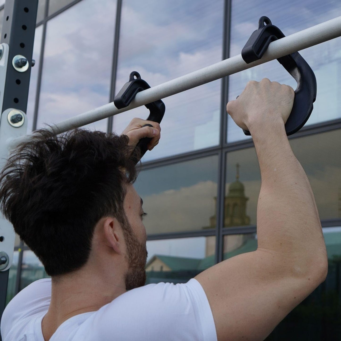 KENSUI Swissies-P V2 MAX: Ergonomic Handle Attachment for Pull-up Bars, Barbells, Cables and Resistance Bands