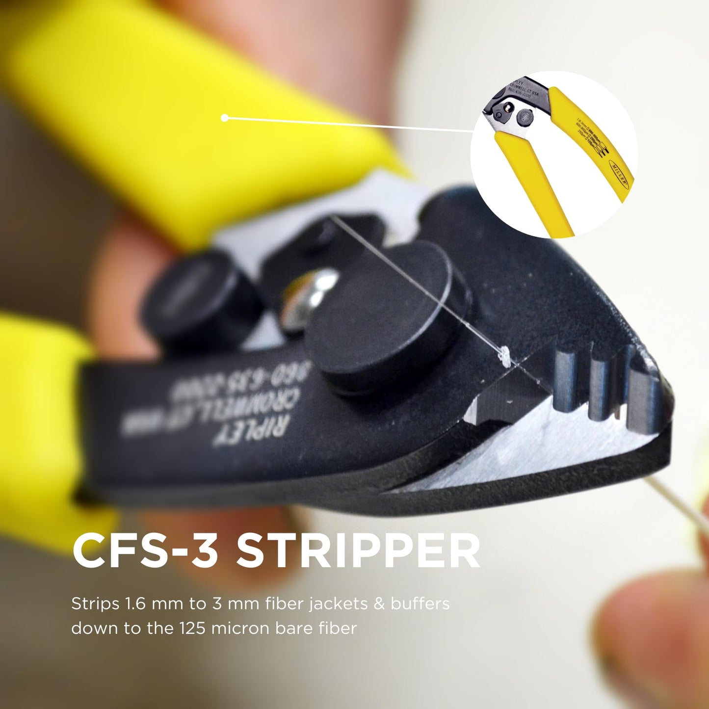 Miller Fiber Optic OSP Cable Prep Backpack Kit – Complete Mid‑Span & Termination Tool Set with Slitters, Strippers & Kevlar Shears – Heavy‑Duty Weather‑Resistant Backpack