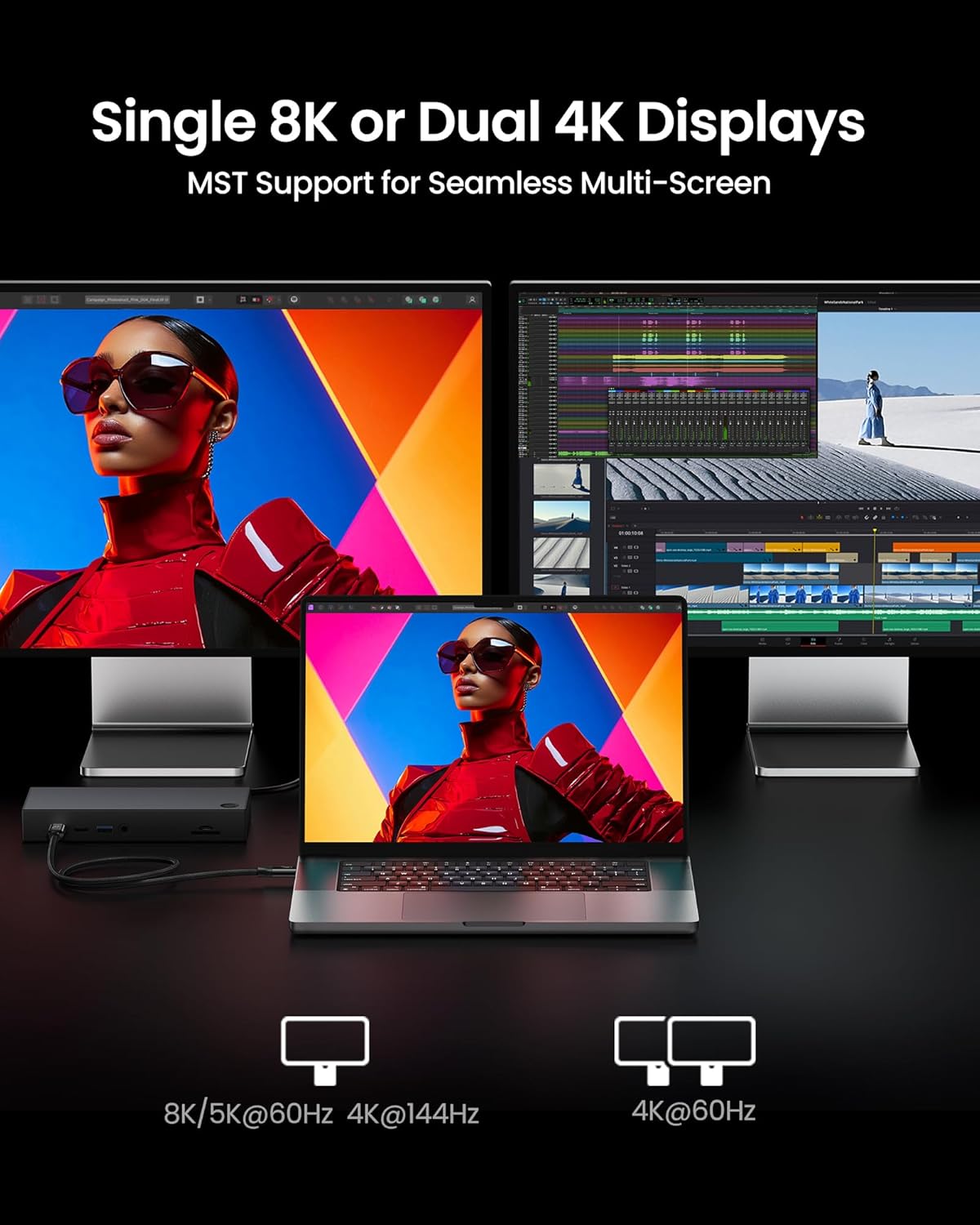 4 4 [5FT/1.5M], 40Gbps 8K/5K@60Hz, 240W 16, Silkland USB Cable for Thunderbolt Data Sync, Fast Charging, USB C
