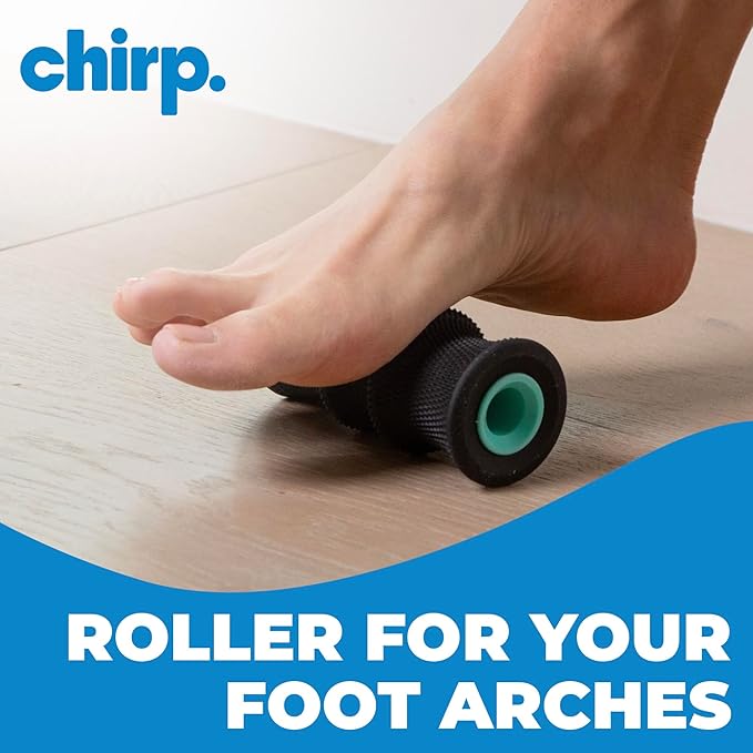 Chirp Wheel Foam Roller ??Targeted Back & Neck Relief, Lumbar Spine Stretcher, Spinal Decompression Back Stretcher, Massage Roller with Density Foam for Physical Therapy, Supports 500lbs, 2-Inch Mint