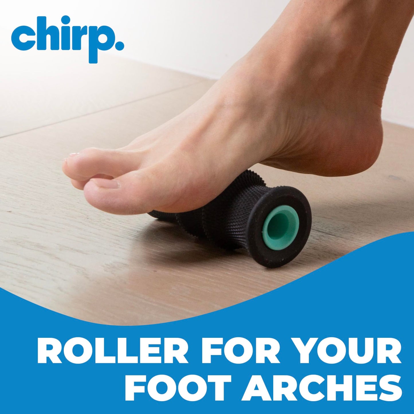 Chirp Wheel Foam Roller – Targeted Back & Neck Relief, Lumbar Spine Stretcher, Spinal Decompression Back Stretcher, Massage Roller with Density Foam for Physical Therapy, Supports 500lbs, 2-Inch Mint