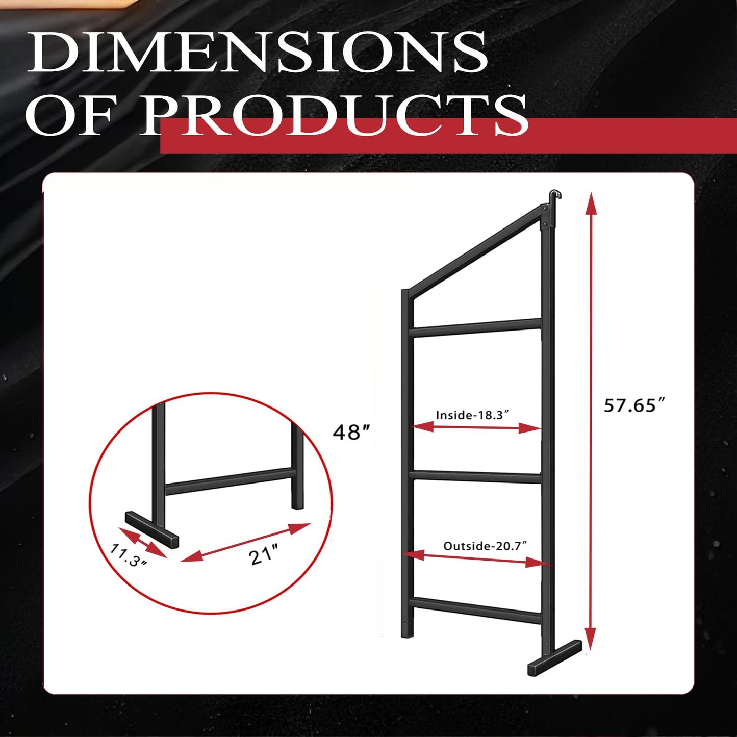 4 Pack Shipping Container Shelving Brackets, 3 Tiers Hanging Shipping Container Accessories, 1100 LBS Load Capacity, Heavy Duty Metal Storage Rack Shelf for Garage, Warehouse, Basement(4 PCS)