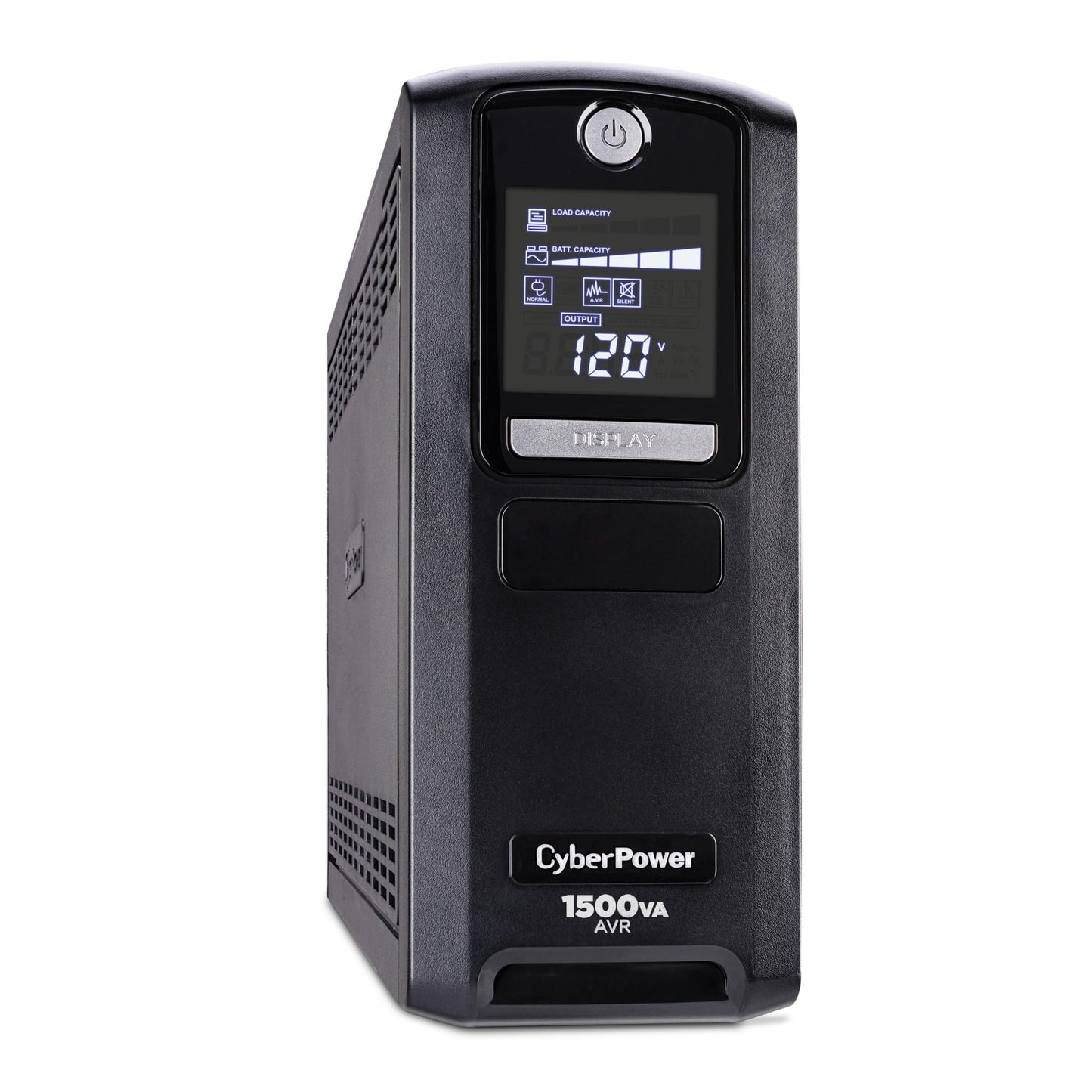 CyberPower CP1500GAVR Line‑Interactive UPS Battery Backup, 1500VA/900W, AVR, 10 Outlets, LCD Display, Mini-Tower, UL Certified