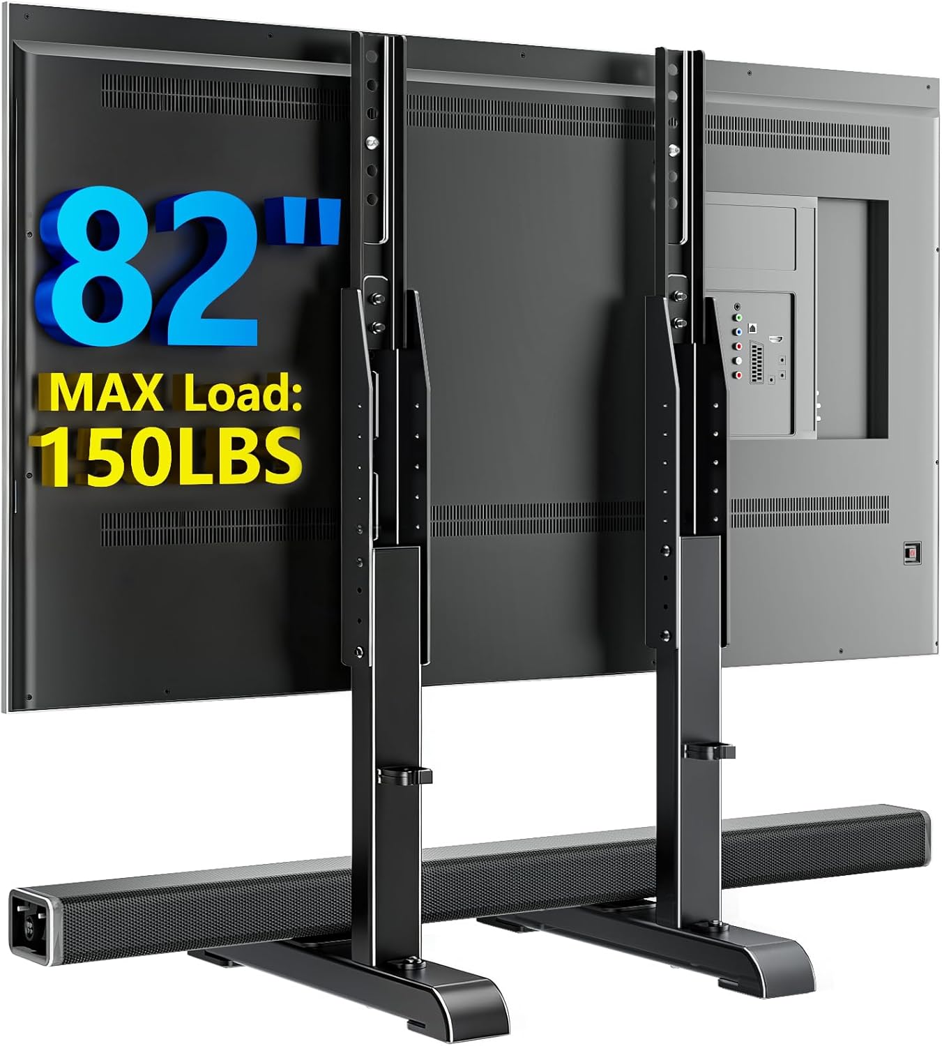 AX WABER 24 80 Inch 7 150lbs, 800x500mm, AX10TB02 Universal TV Stand, Table Top TV Stand Base Wobble-Free Replacement