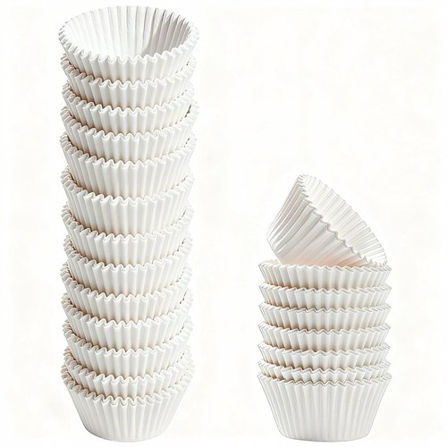 1000 Pcs 1 Inch Mini Muffin Liners,Muffin Liner for Baking White Cupcake Papers Baking Cup Liners,Used for 48 Cup Mini Muffin Pan