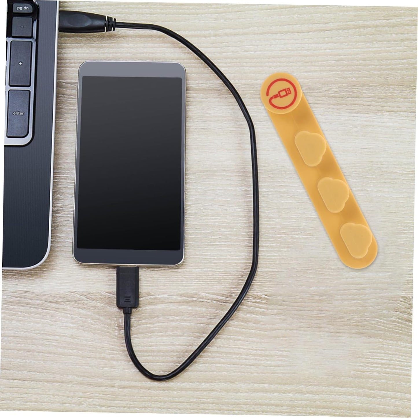 Lurrose Self-Adhesive Cable Management Clips Multifunctional Cord Holder for Desk Nightstand Portable Wire Organizer