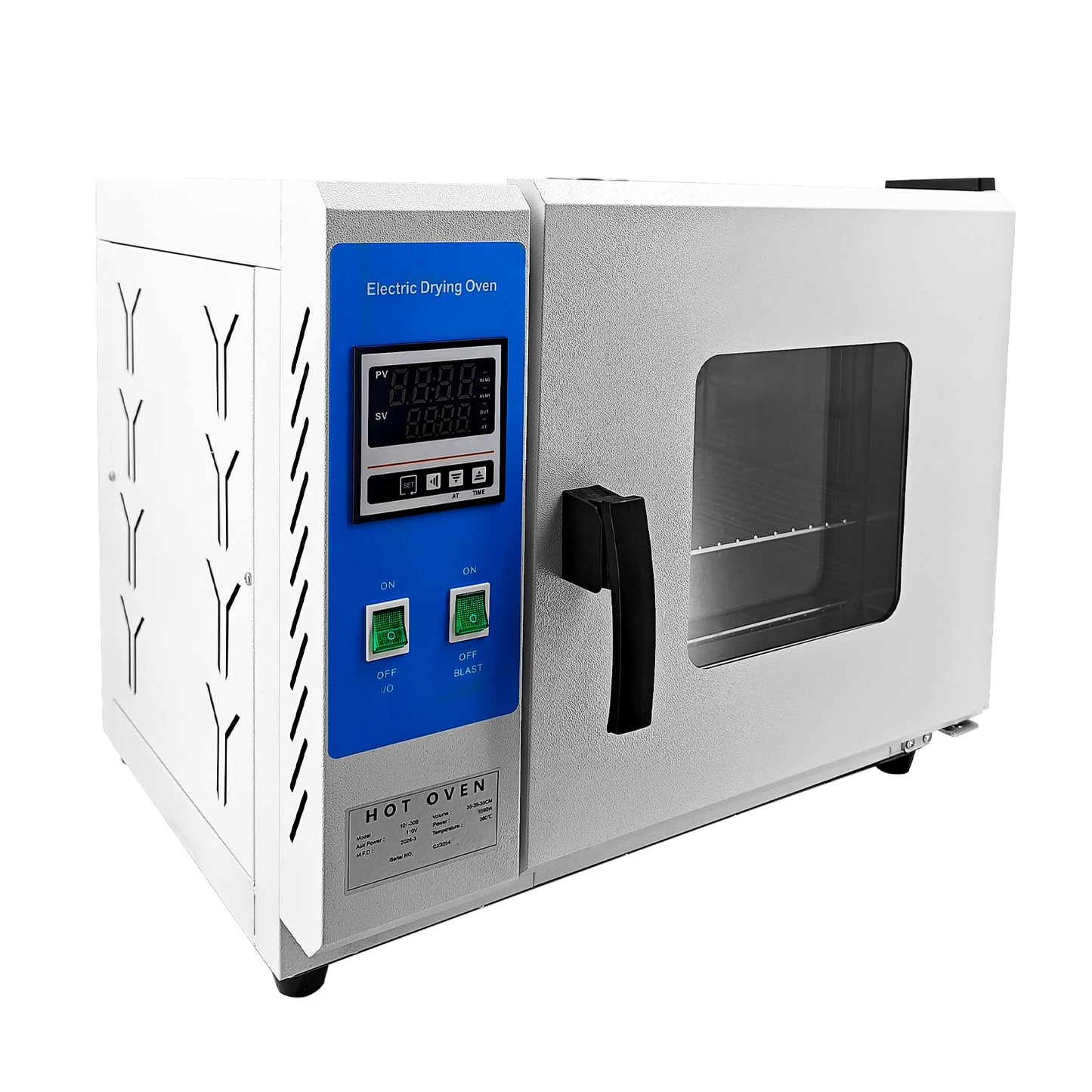 Censeanku 110V 60Hz Digital Forced Air Convection Drying Oven With Blower Fan & Constant Temperature, 14×14×14'' Stainless Steel Inner, Large Capacity 45L/12Gal