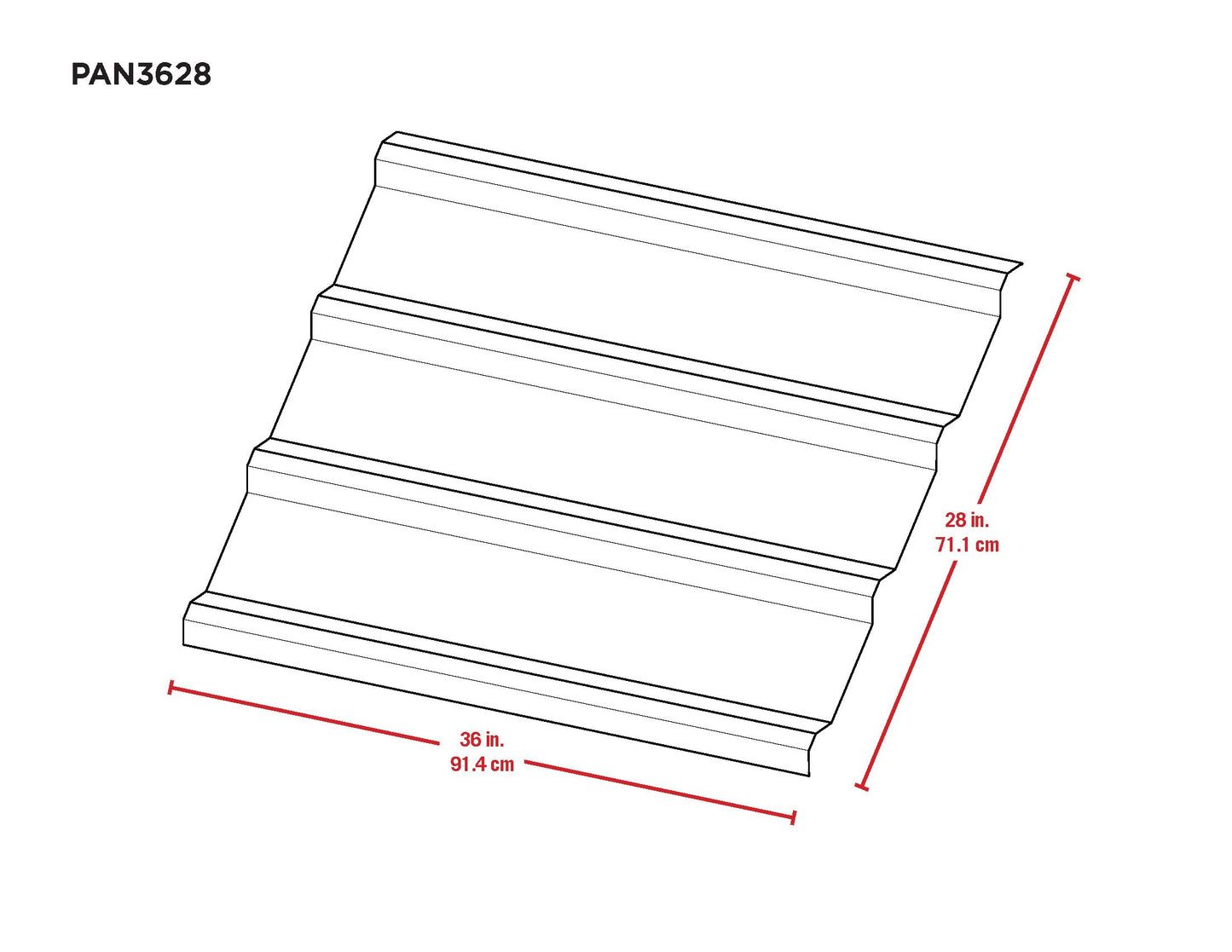 Arrow Set of 5 Galvanized Steel Corrugated Metal Panels, 36x28 Ft Roofing and Siding Sheets for DIY Roof or Wall Projects, Made in USA, Eggshell