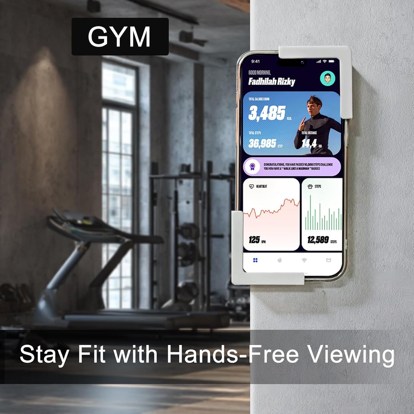 Generic 4 Pack 2 lbs Magnetic Tablet & Phone Mount Holder - Strong Magnetic iPad Fridge Mount, Universal Refrigerator