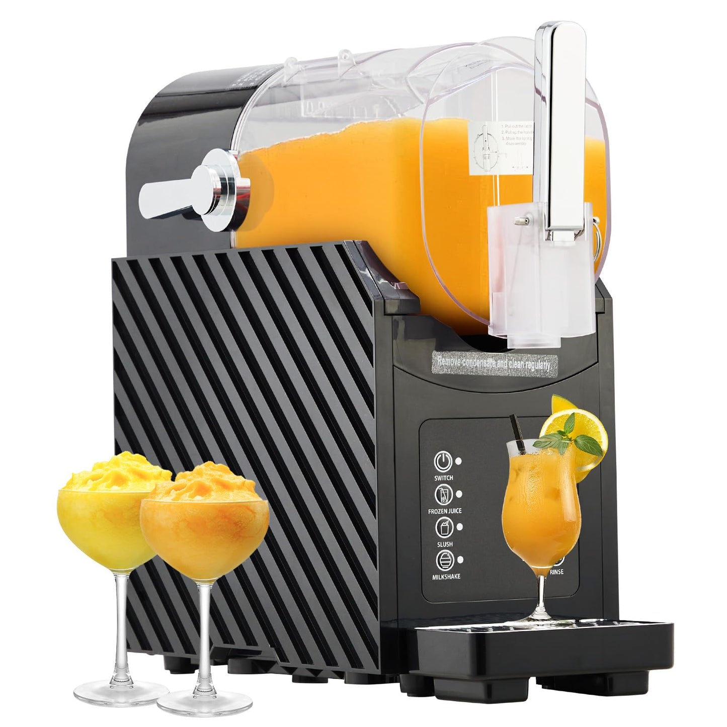 MilleLoom 84oz (2.5L) Slushie Machine with 3 Preset Modes - Frozen Drink Maker for Slush, Milkshake & Frappe, Auto-Clean, LED Display, One-Touch Dispensing for Home & Party Use