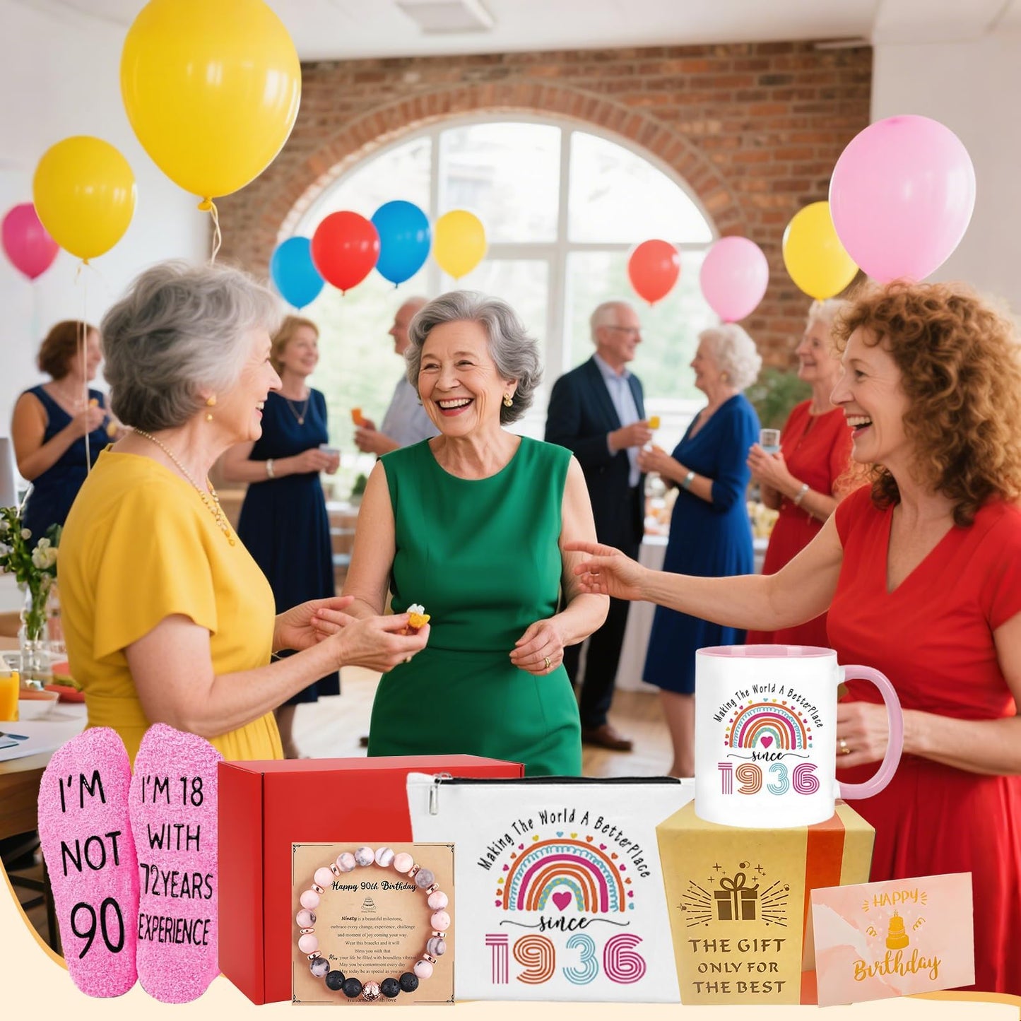 Farmansion 90th Birthday Gifts for Women, 1935 Coffee Mug Gift for Woman, Turning 90th Birthday for Mom Sister Wife Grandma