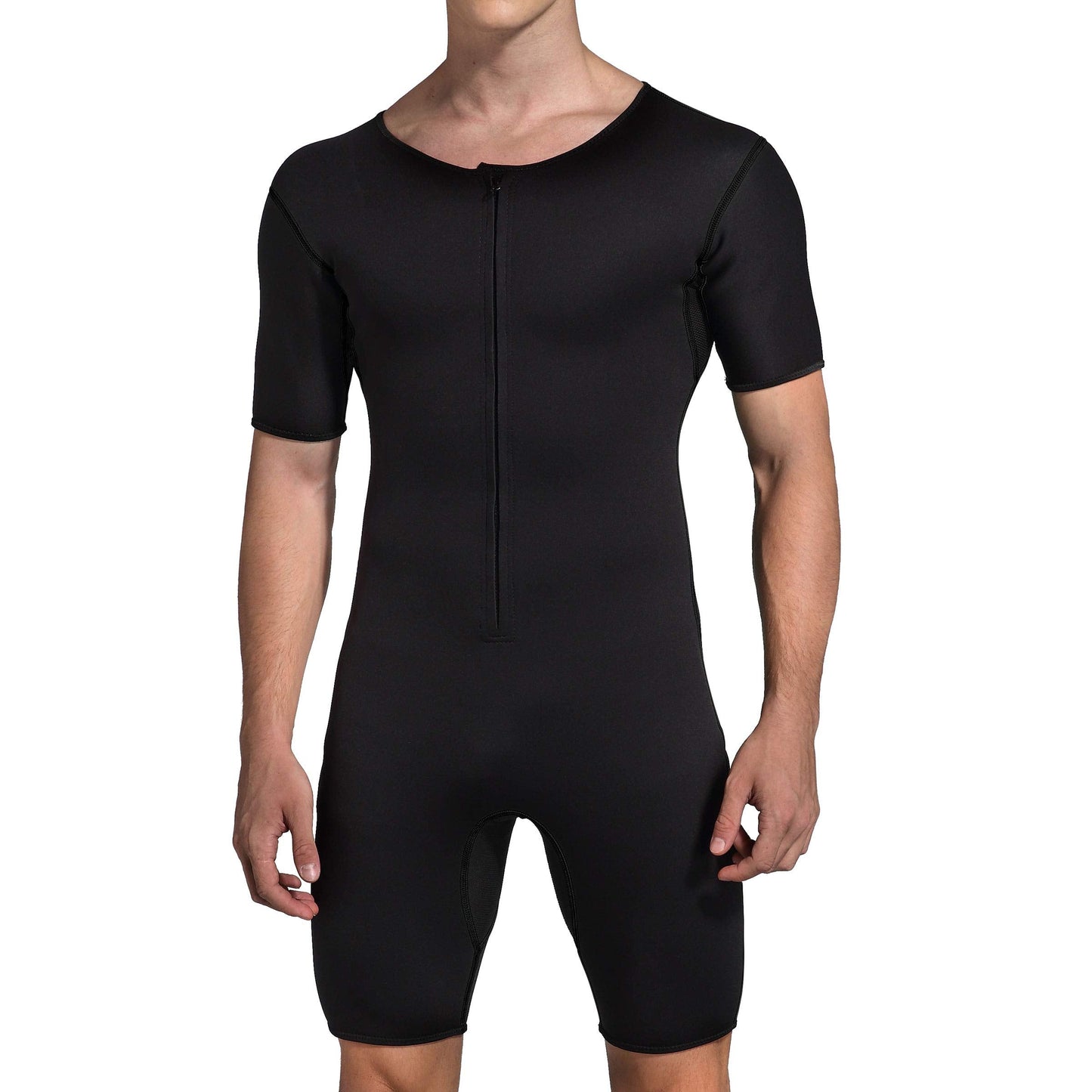 Bakerdani Men's Neoprene Waist Trainer Sauna Suit Body Shaper for Fitness Gym Exercise Training