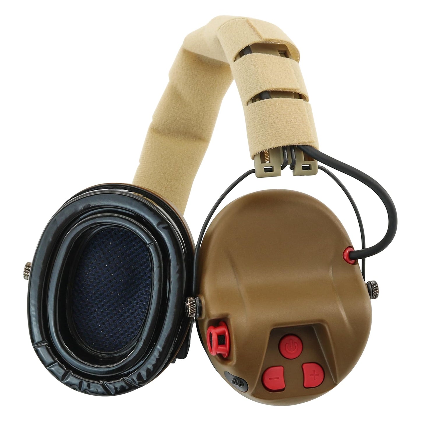 TACGZGJSM M300 Tactical Headset Noise-canceling Electronic Shooting Earmuffs for Hearing Protection Sound Amplification,Hunting,Airsoft(Coyote Brown)