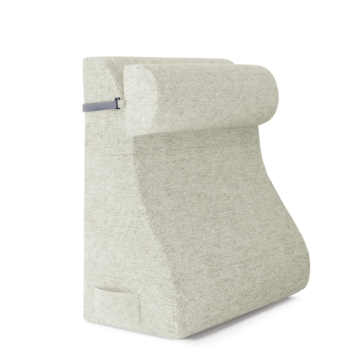 strusery Wedge Pillow for Sitting in Bed – Ergonomic Backrest Cushion, Acid Reflux & GERD Relief, Adjustable Support for Neck/Leg Pain (Polyester-White)