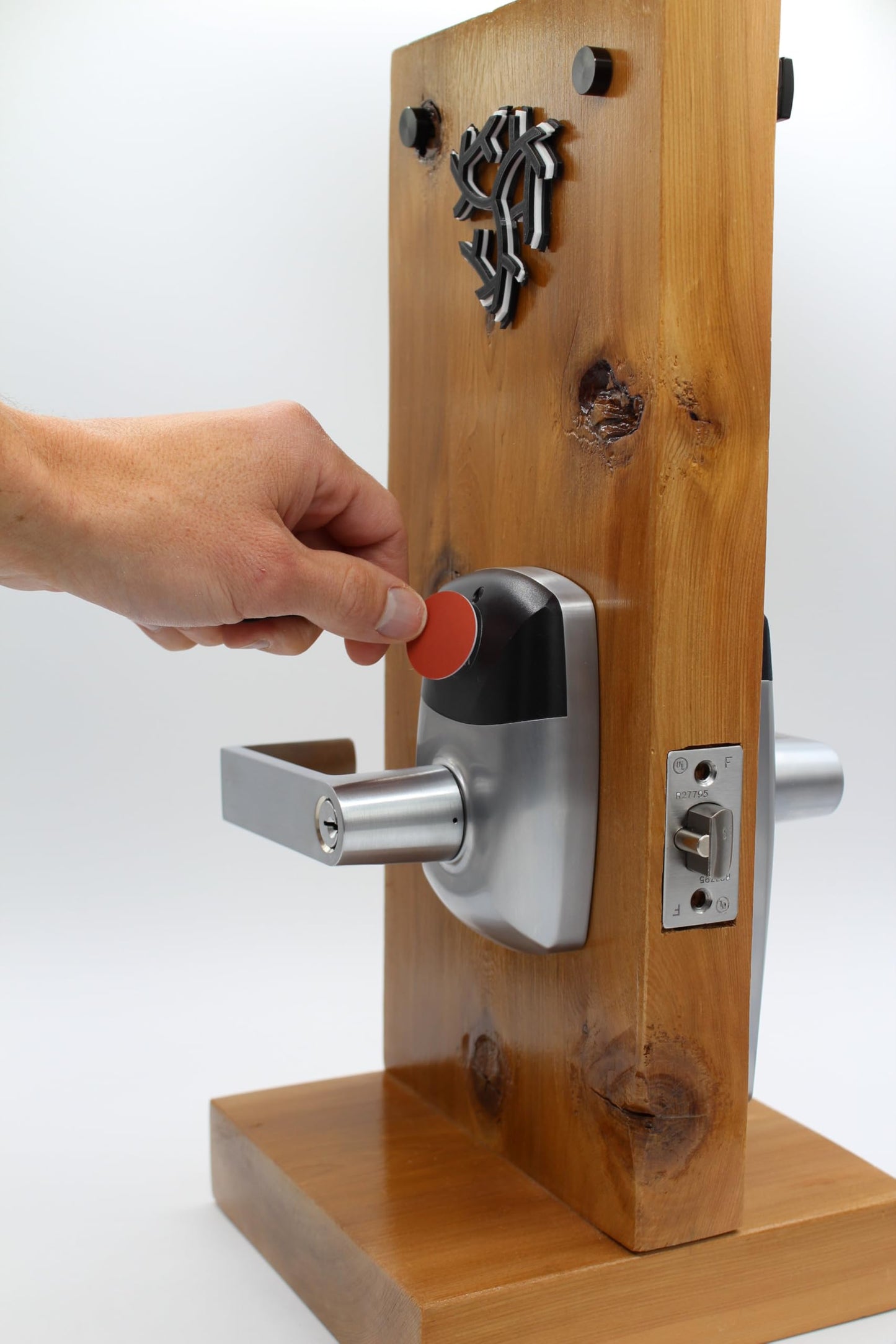 RFID Commercial Lever Door Lock, Access Control System App, Includes 2 NFC keycards (Left-Hand)