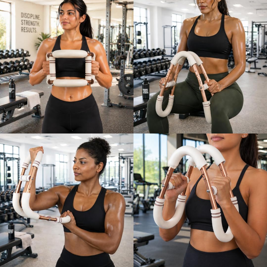 Adjustable Arm Twister 10-30lbs – Chest Expander for Ladies Home Workout – Upper Body Strength Trainer for Arms & Chest – Portable Fitness Equipment for Women