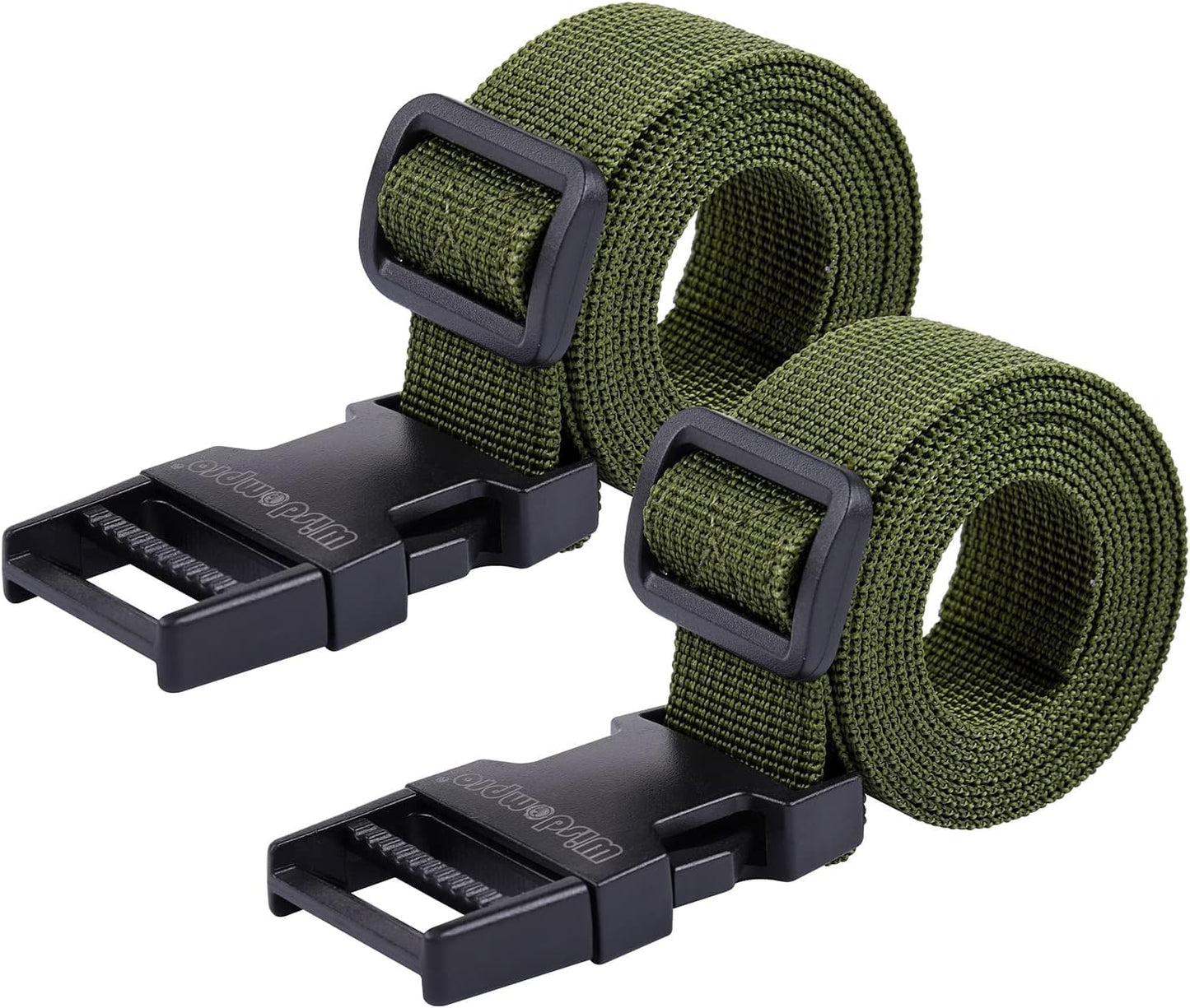 Ratchet Straps,Luggage Conveyor Belt, Lashing Straps,Tie Down Straps,Heavy Duty Utility Strap with Quick Release Buckle Adjustable Nylon Short Straps for Strapping Backpacks (2 pcs) (Green)