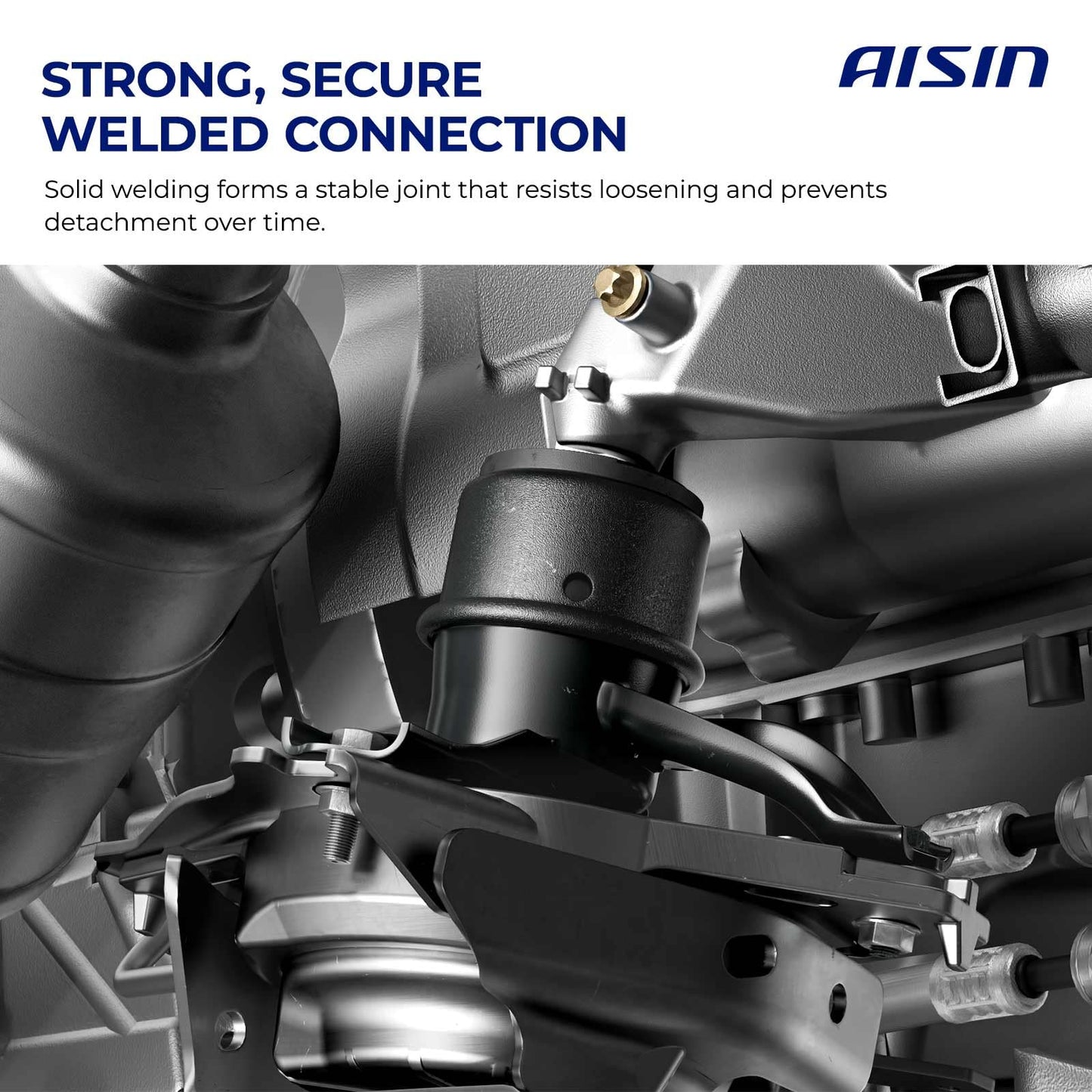AISIN AFTERMARKET EMTGM-20710 3Pcs Engine Motor & Manual Transmission Mount Set - Compatible with Chevrolet Sonic 2014-2019 - L4 1.4L 1.6L 1.8L