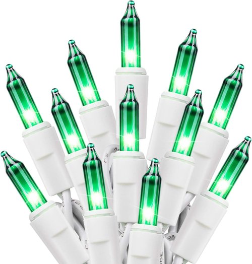 Minetom St. Patrick's Day Mini String Lights - 100 Count, 27 Feet Waterproof Green Fairy Lights for Indoor/Outdoor Decor