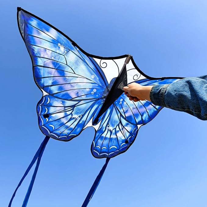 Mint's Colorful Life Butterfly Kite for Kids & Adults Easy to Fly, Large Single Line Kites with 300ft String Kite Handle