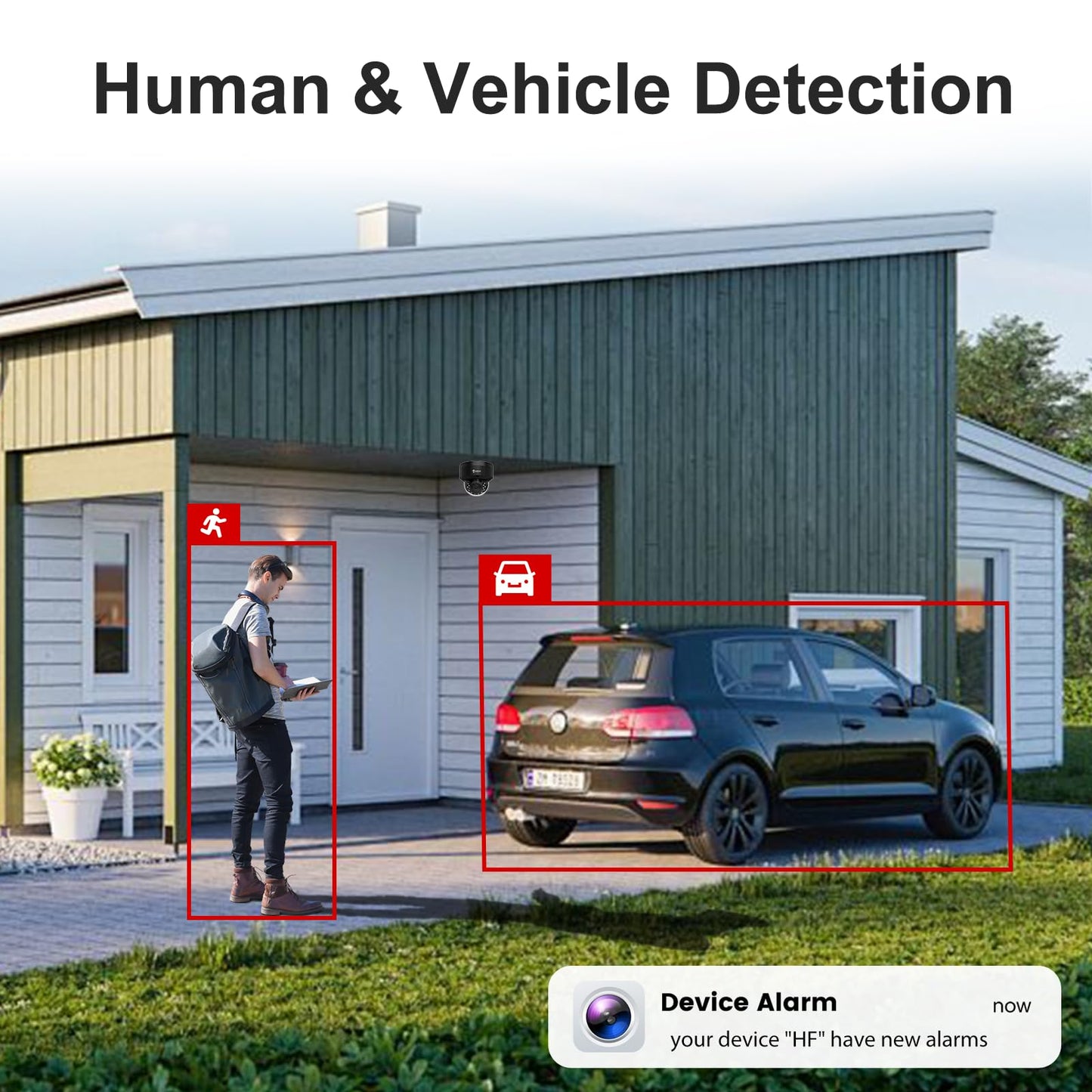 Anpviz 4K Black Dome PoE Security Camera System for Commercial Home Store Office, 12x 8MP Wired Dome IP Cameras, 12MP 4K PoE NVR with 4TB HDD, AI Human & Vehicle Detection, IR Night Vision (U Series)