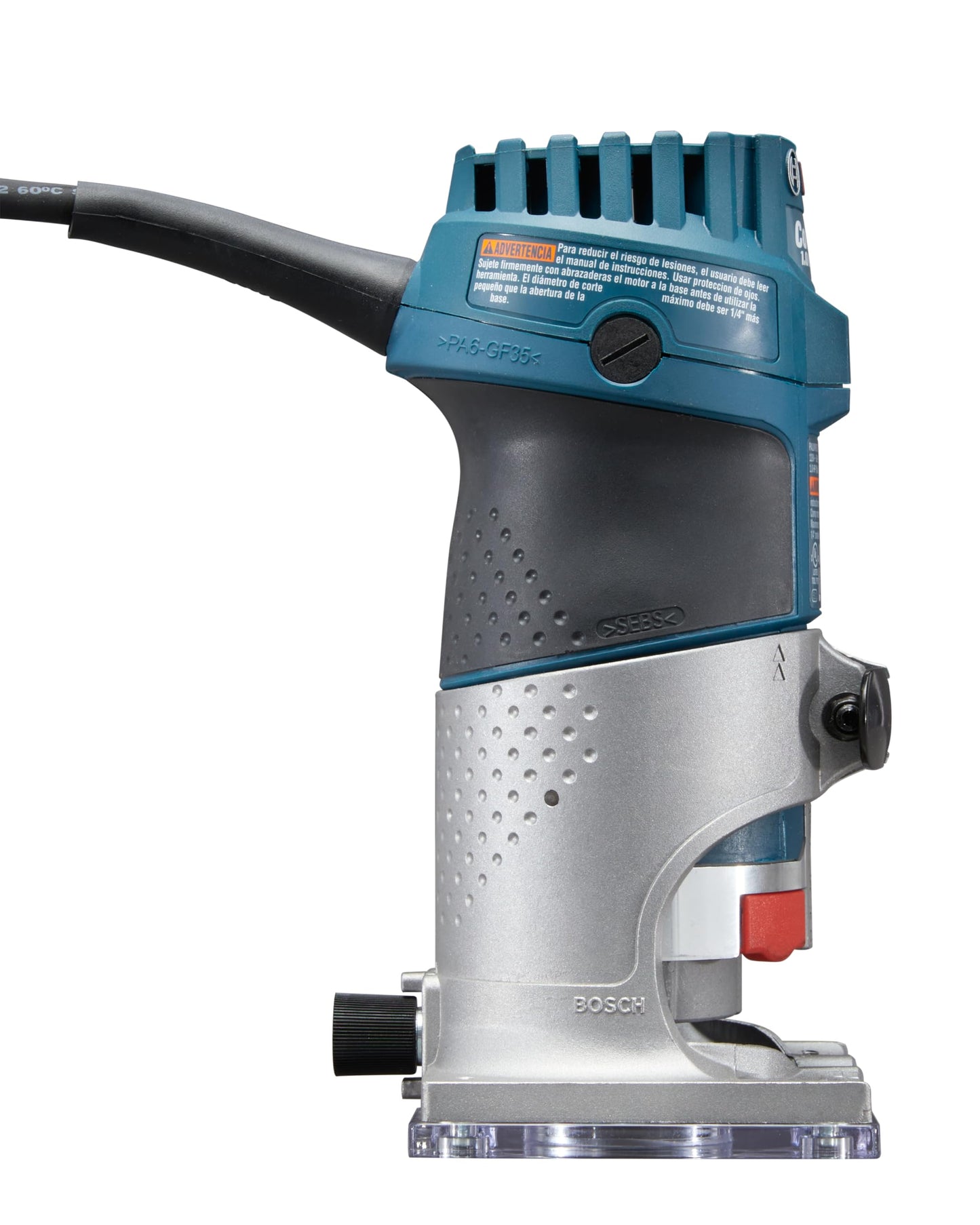 BOSCH PR20EVS Colt 1.0 HP Variable-Speed Palm Router - 5.6 Amp Motor, Soft Start, Constant ResponsCircuitry, Ergonomic Grip, Rugged Aluminum Base, Fixed, Quick-Clamp System, 1/4" Collet