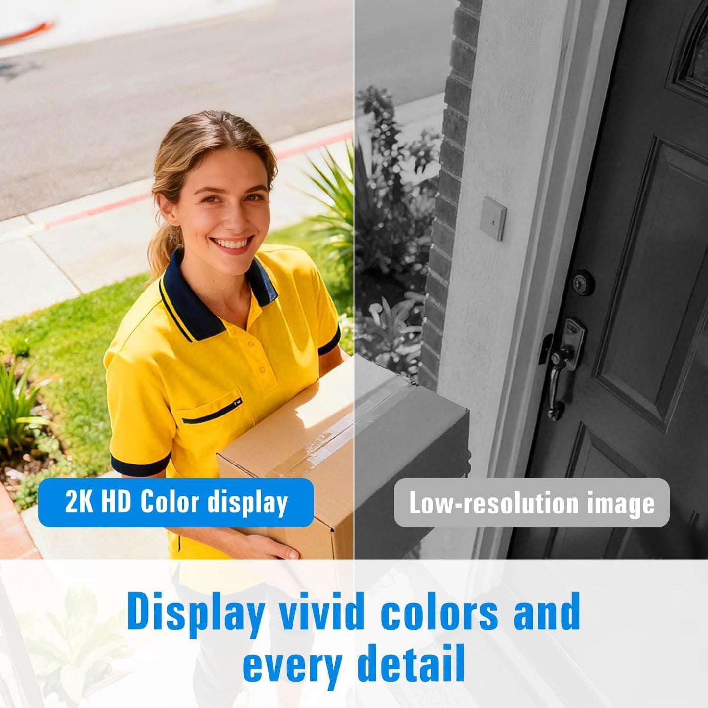 ZEEPORTE SECURITY 2K Security Cameras Wireless Outdoor, Cameras for Home Security with Color Night Vision, SD/Cloud
