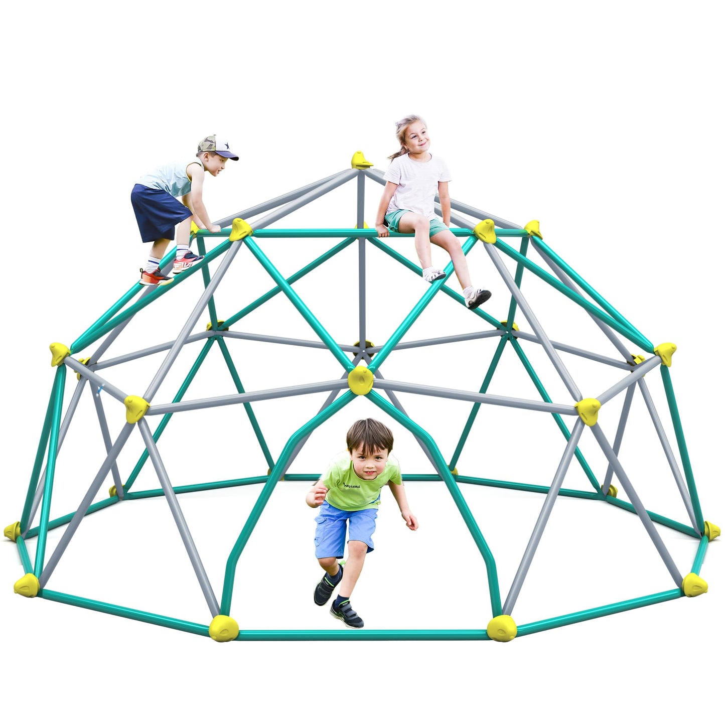 Merax 12FT Climbing Dome, Outdoor Dome Climber for Kids 3-10 Supporting 1000 lbs, Easy Assembly Playground Jungle Gym Backyard Play Equipment