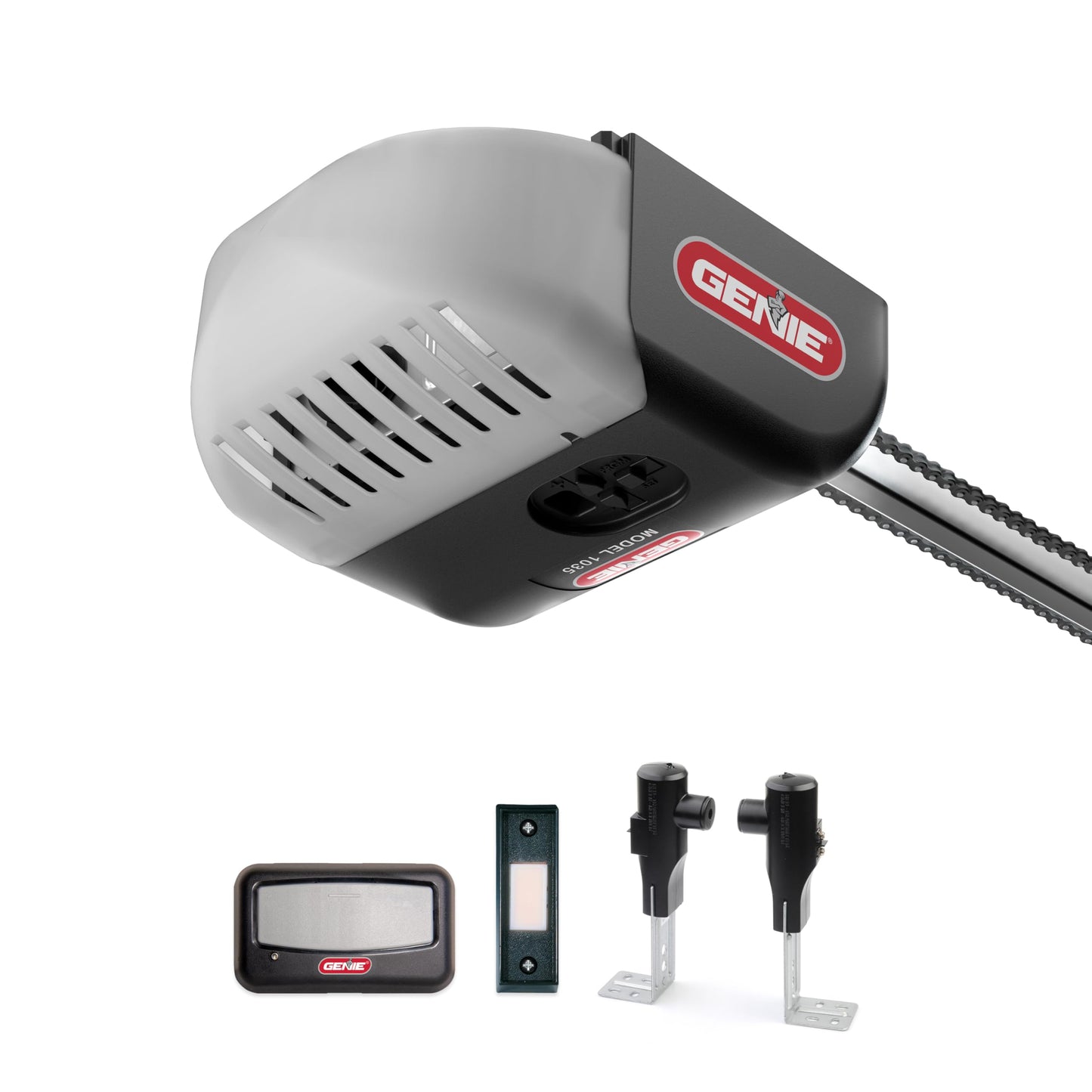 Genie Chain Drive 500 Garage Door Opener - Model 1035 - Reliable Chain Drive Garage Opener,Black