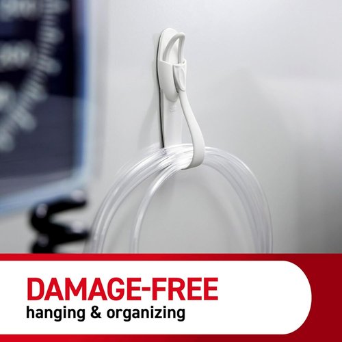 Command Cord Bundlers - Damage-Free Hanging Cord Organizer | 6 Gray Bundlers & 12 Strips Included