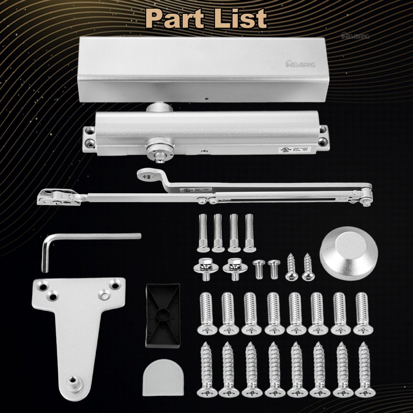 Medium Heavy Duty Grade 1 Commercial Door Closer NEWBNAG7016BC