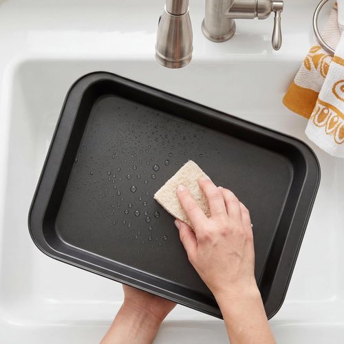 Lyellfe Non-Stick Baking Pan Set - 3 Pack 13 x 9 Inch Rectangle Cake Pans for Brownies, Lasagna & Casseroles