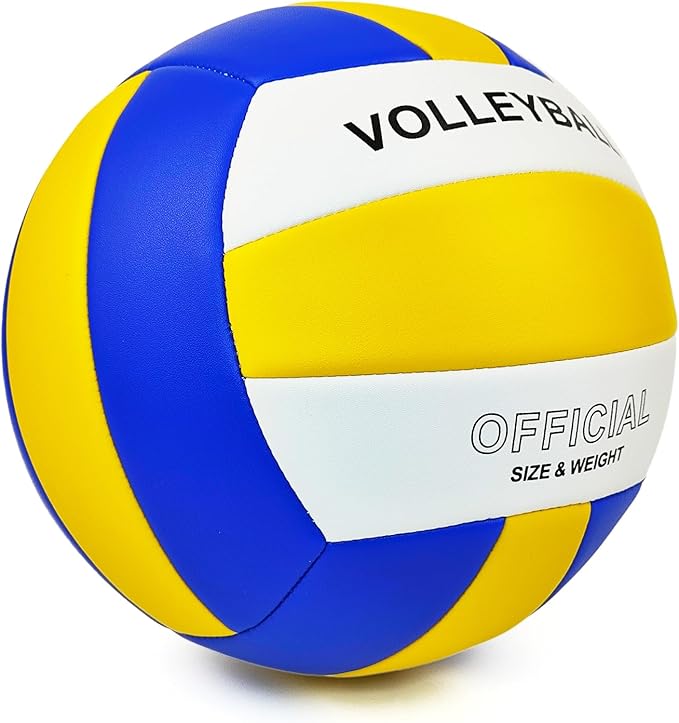 Official Size 5 Soft PU Waterproof Volleyball for boy and Girl and for Adult Indoor Outdoor Beach Training Ball and Game Ball or Beginner Teenager