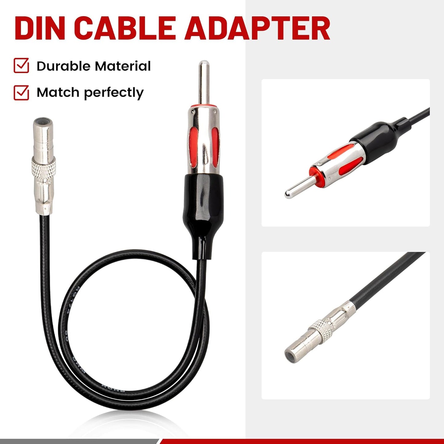 2003-2007,Dodge 2002-2007, 2000-2007 RED WOLF Aftermarket Radio Install Wire Harness W/Antenna Adapter Plug Replacement