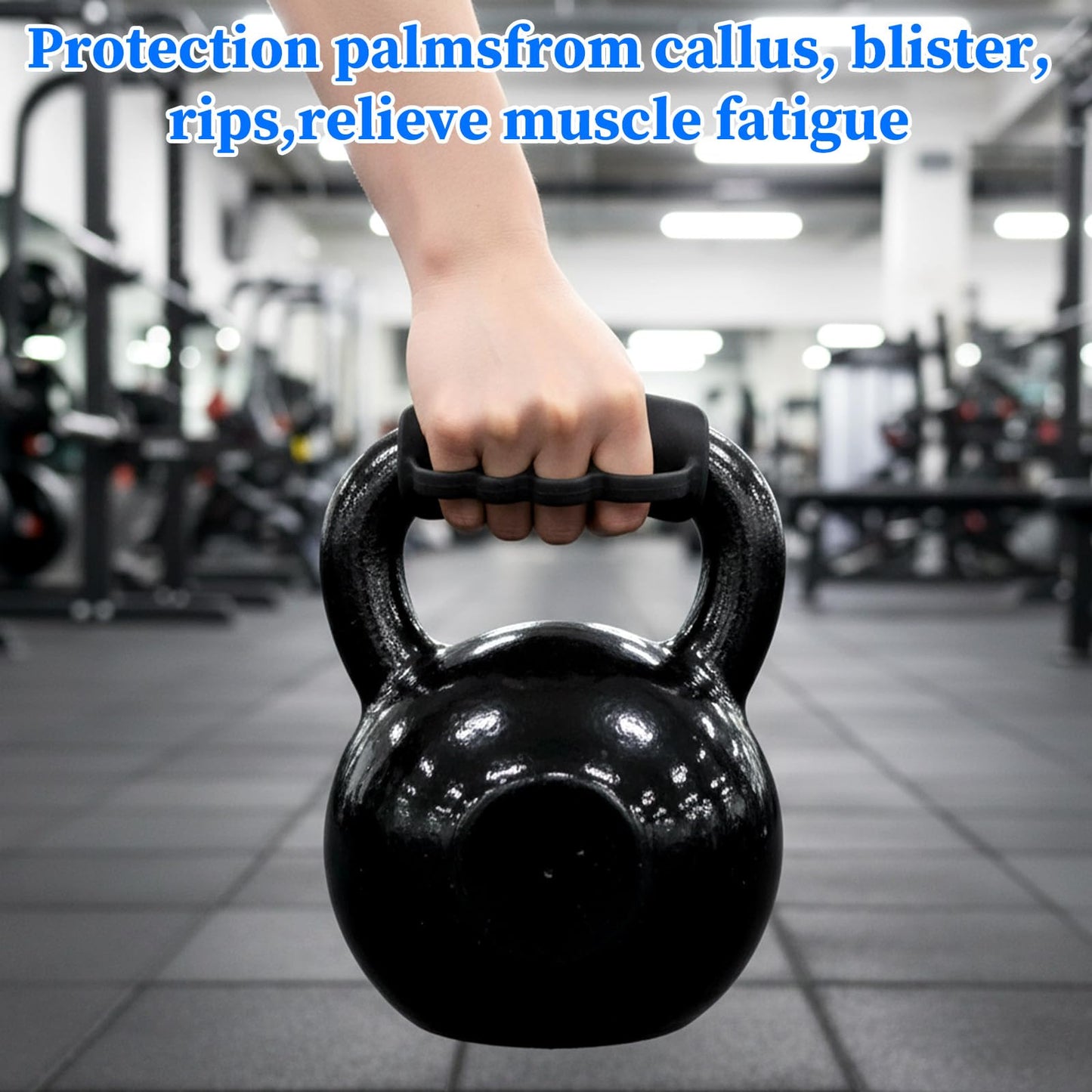 Elegaperma 4pcs Weight Grip, Workout Grips, Rubber Gym Grip, Anti-Slip Weightlifting Grips for Women & Men Gym Training and Exercise, Weight Lifting