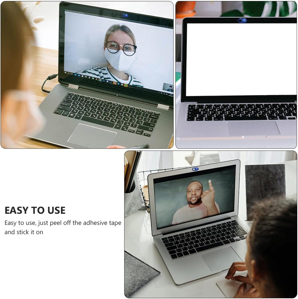 4pcs Artibetter Webcam Cover Slide for Laptop, Tablet, and Phone Camera Privacy Protection, Anti-Peeping Slider