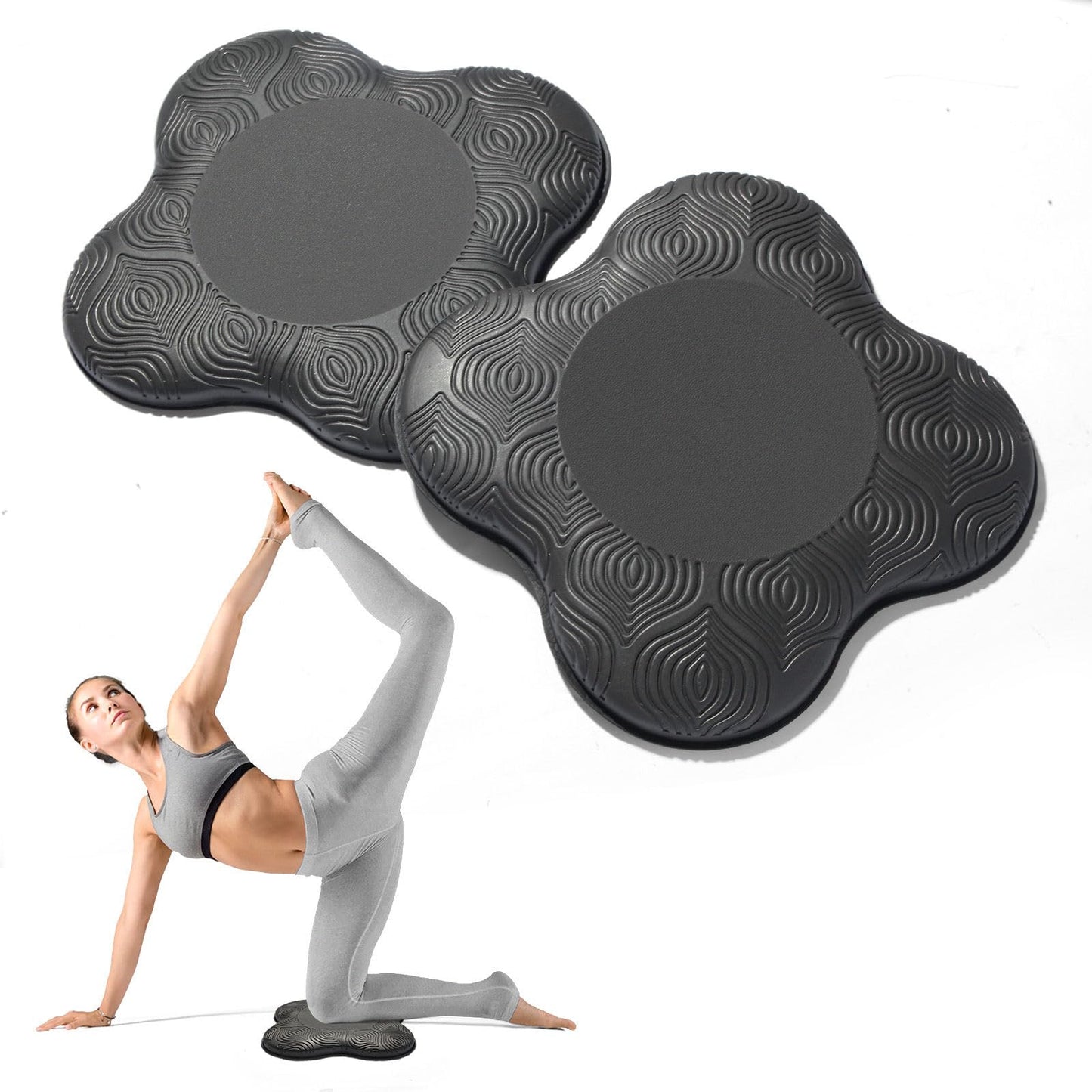MBKHFLL 2 packs Yoga Knee Pad Cushion Extra Thick for Knees Elbows Wrist Hands Head Foam Pilates Kneeling pad Yoga Knee Cushion Thick Exercise Pads for Knees Elbows Wrist Hands Head Foam Pilates