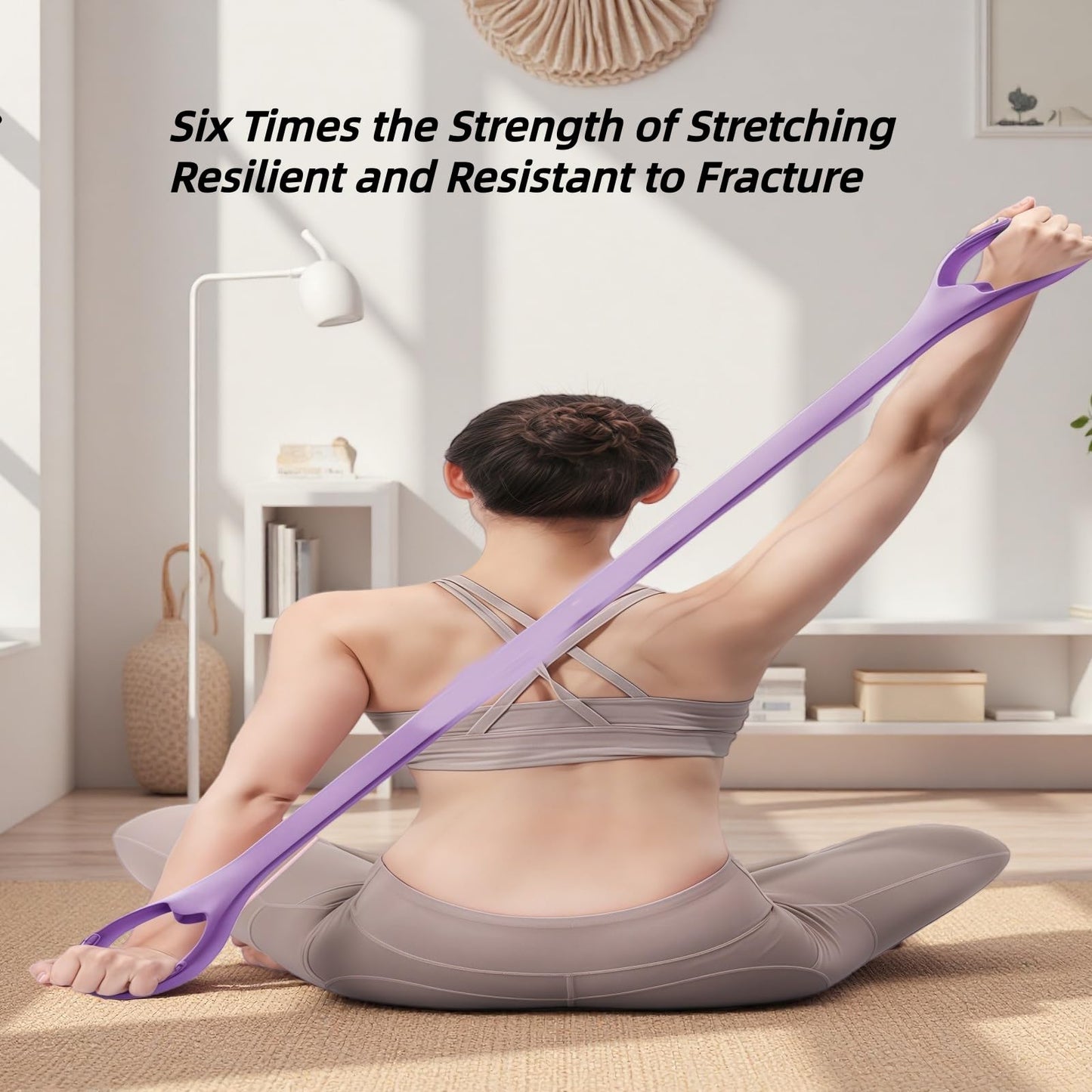 Figure 8 Resistance Band,Silicone Exercise Bands for Women,Arm Resistance Bands,Arm Workout Bands.（Pink）