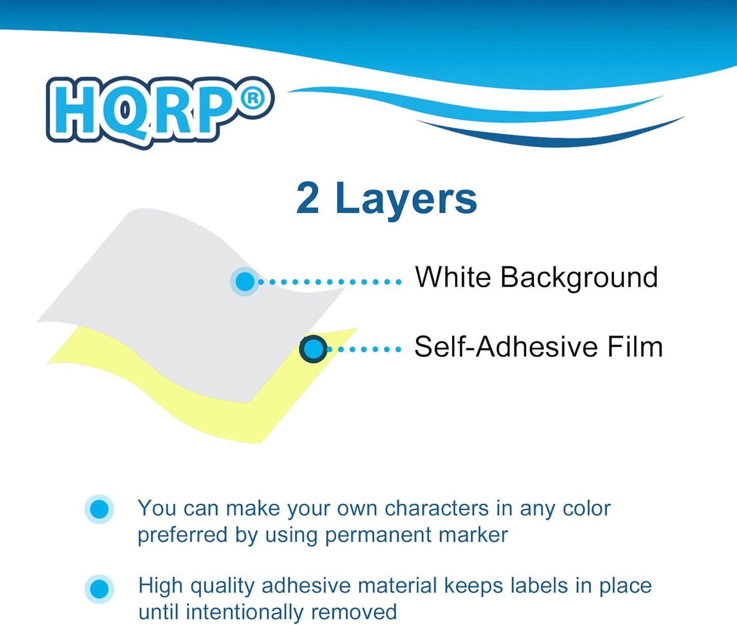 Blank Keyboard Stickers for Education - Non-Transparent White