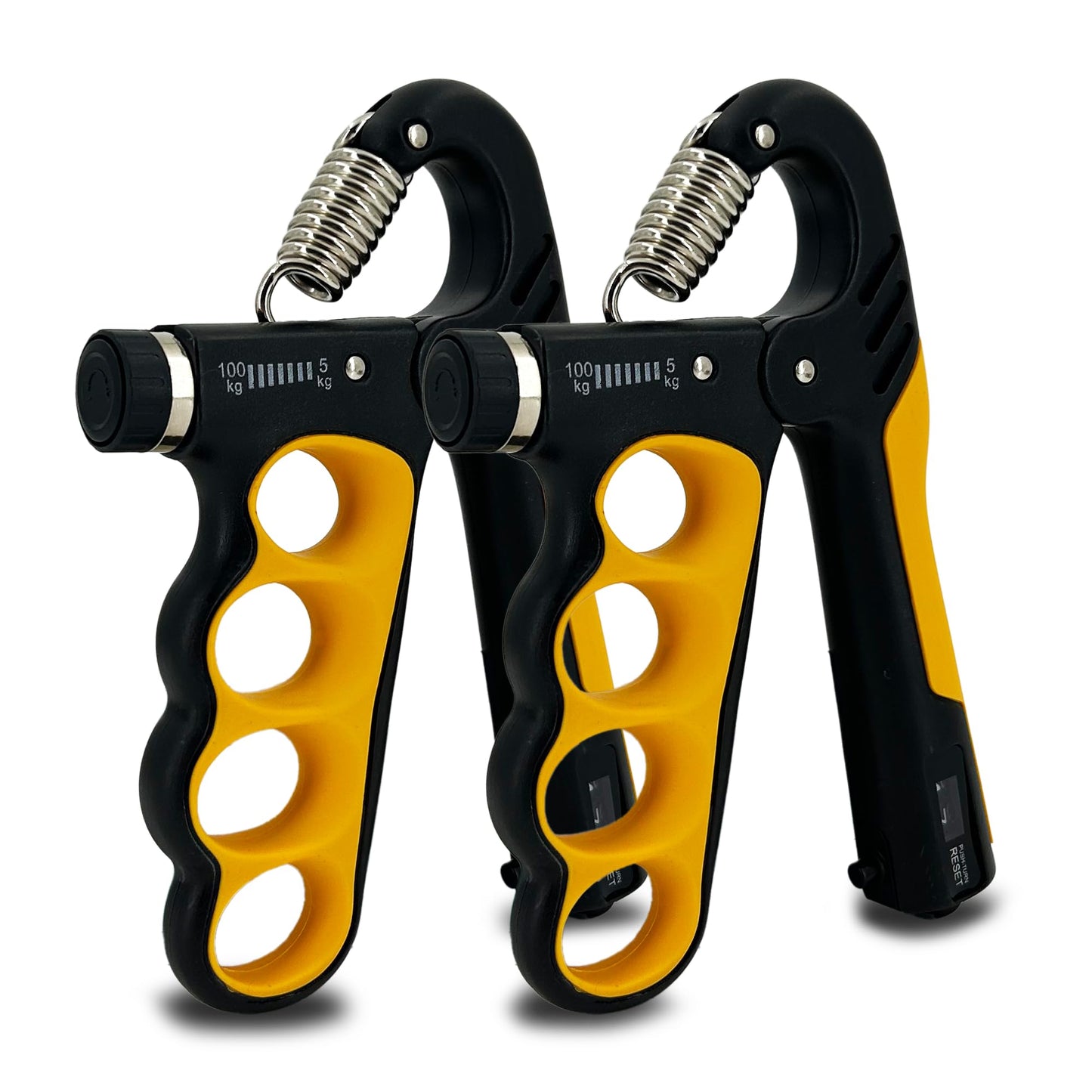 Senston Grip Strength Trainer 2 Pack - Adjustable 11-220Lbs (5-100KG) with Auto Counter, Hand Grip Strengthener, Forearm Exerciser for Athletes, Musicians, Gym, Home, Injury Rehab