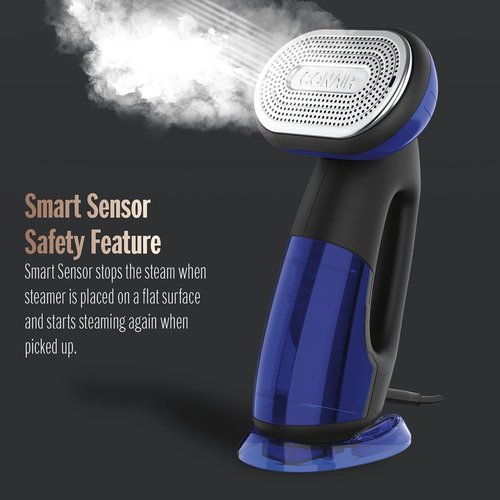 Conair Turbo ExtremeSteam 2-in-1 Handheld Steamer & Iron - 1875W for Effortless Wrinkle Removal | Black/Blue