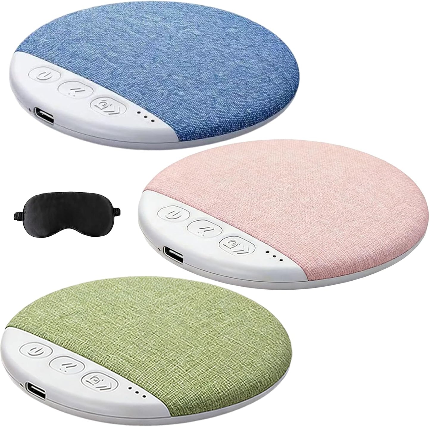 Siezrk (Mix-3) Bluetooth Pillow Speaker, Ultra-Thin Bluetooth Sleep Aid Speaker with Timer, Private Sleep Headphones