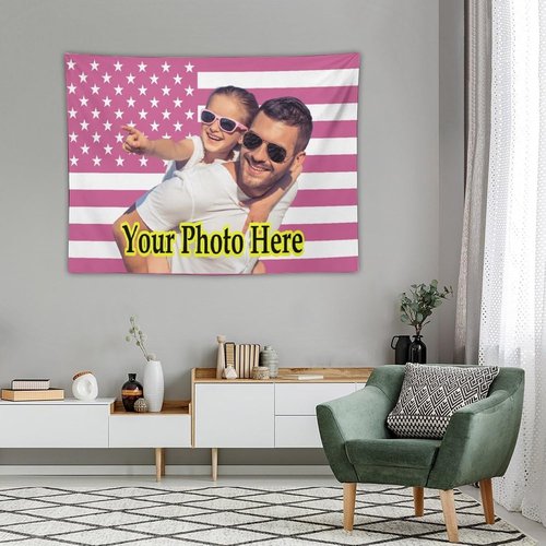 KAMXPOE Custom Tapestry - Personalized The Weeknd Wall Art | 40x30 Inch Decorative Flag
