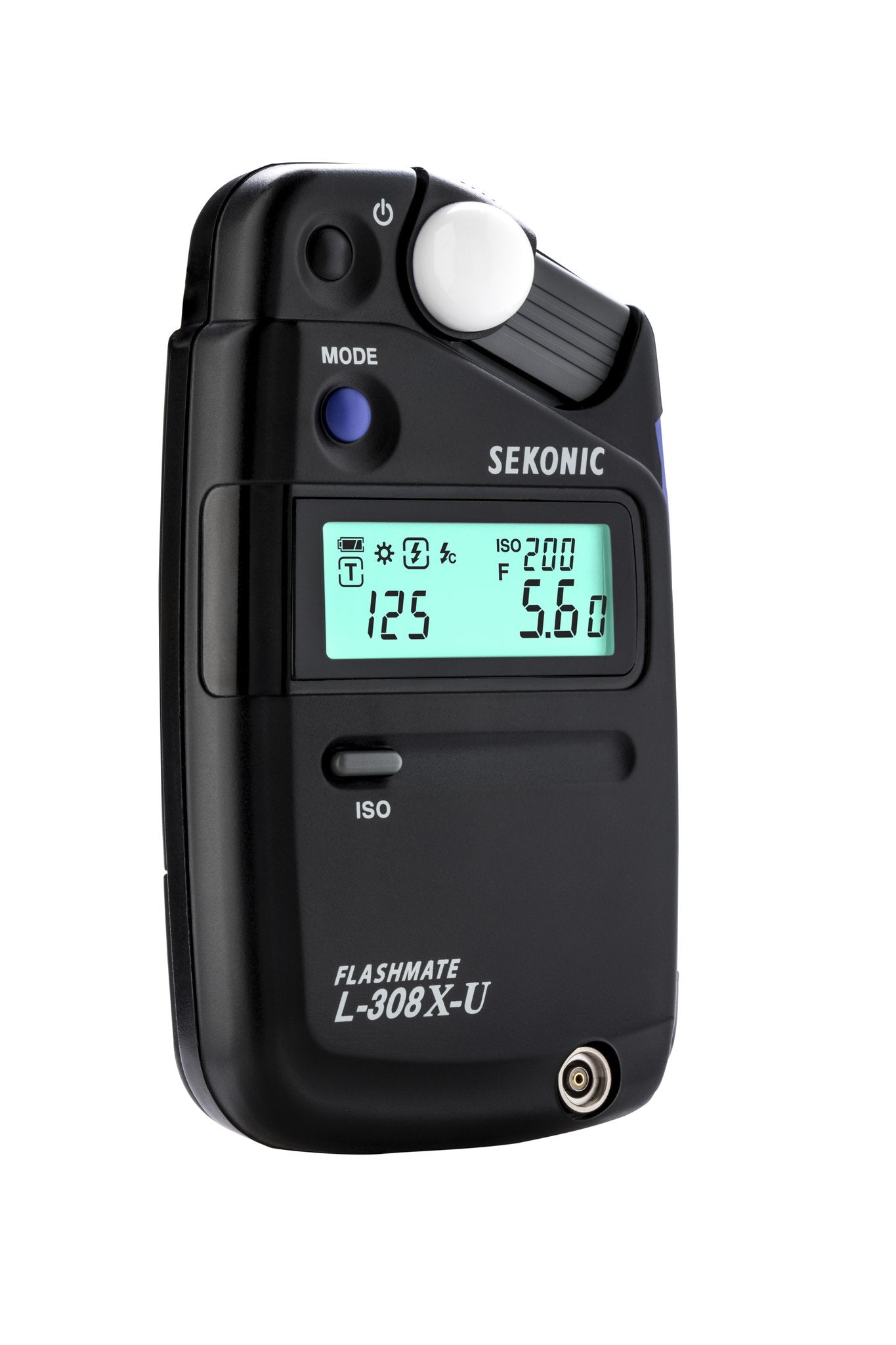 Sekonic L-308X-U Flashmate Light Meter, Compact Digital Incident & Reflected Exposure Meter with Photo, Cine & HD Cine Modes, LCD Auto Backlight, Illuminance Measurement, Pocket-Sized Design